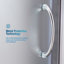 Ensemble de douche ronde encadrée 35 po avec verre givré OVE Decors Breeze, base au fini chromé