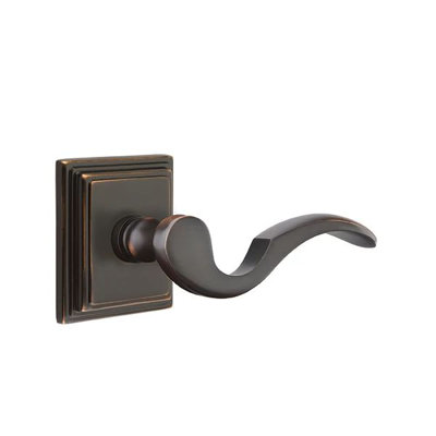 Emtek Privacy Interior Mortise w/ Wilshire Rosette & Cortina Lever