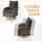 6-Piece Outdoor Patio Conversation Set with 360° Swivel Rocking Chairs, All-Weather Wicker & Steel Frame Patio Furniture Set with Storage Coffee Table, Multi-Use Ottomans for Backyard, Porch, Garden-2018652125-2073766585