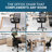Kryztal Mesh Office Chair, Height Adjustable Desk Chair, Ergonomic Swivel Small Desk Chair with Armrest, Office Chair with Lumbar Support-372636598