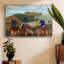 «Pheasant Trio in Field», reproduction sur toile flottante-92470106-92470109