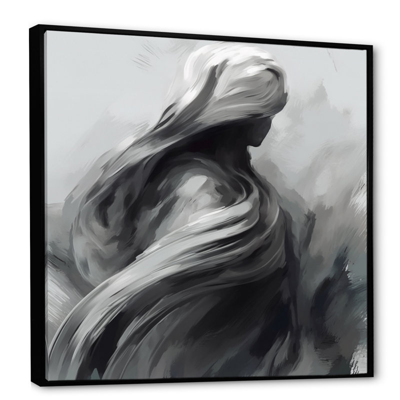 Invisible Man - Men Wall Art Living Room, H 36 po x l 36 po x P 1,5 po, Cadre flottant noir