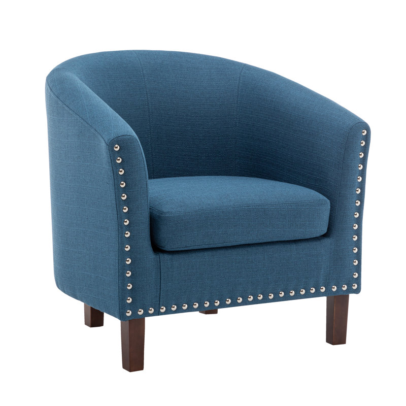 Fauteuil d'appoint Arthenia, Mélange de polyester bleu