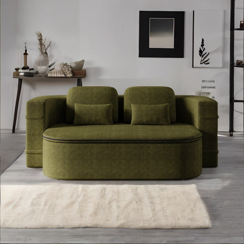 Canapé 2 en 1 pliable, Vert