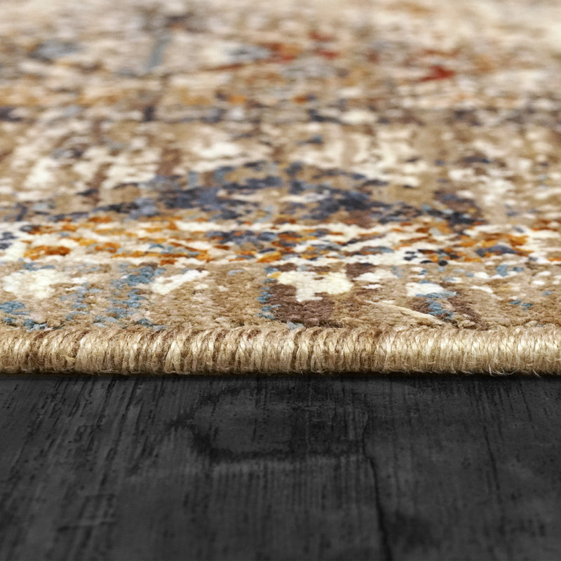 DAKOTA 9X12 6641-899 BEIGE / MULTI, Rectangle 9 pi x 12 pi