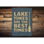 Signe en aluminium Lake Time-349251478