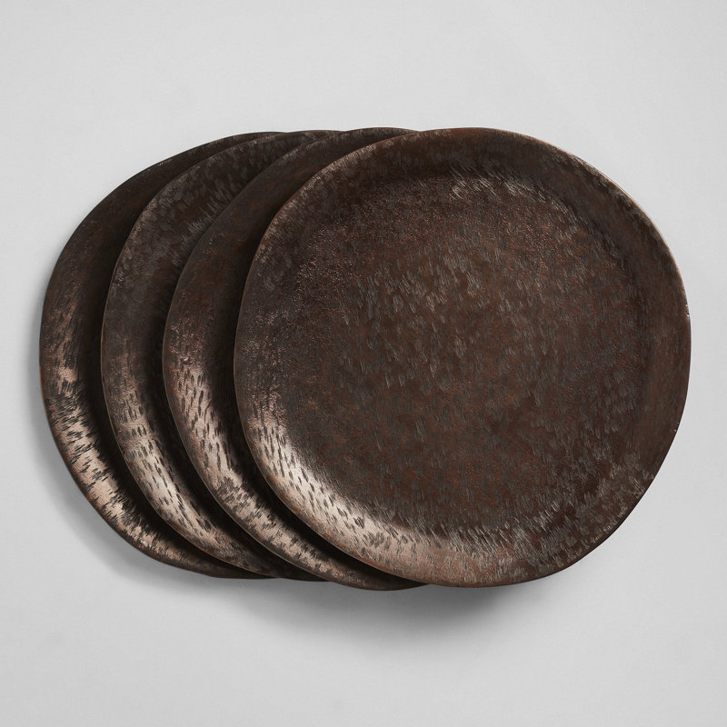 Zadia Brushed Metal Charger Plate, Copper