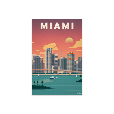 Miami Downtown Print On Acrylic Glass