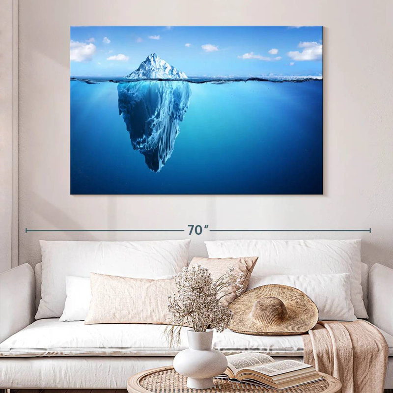 Iceberg submergé Alvord, H 34 po x l 51 po