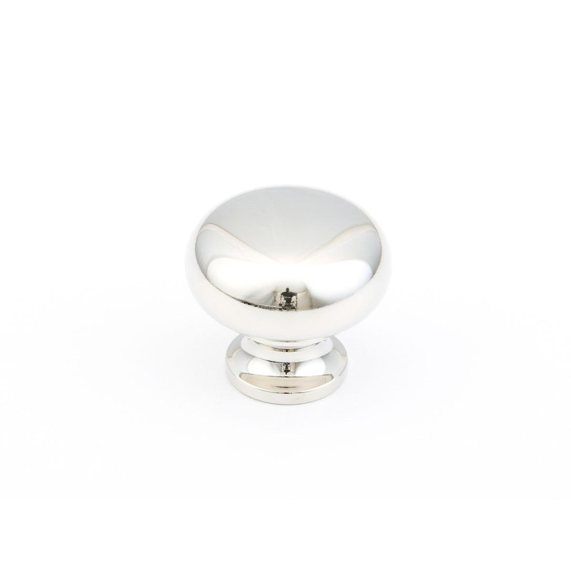 Colonial Mushroom Knob, Polished Nickel