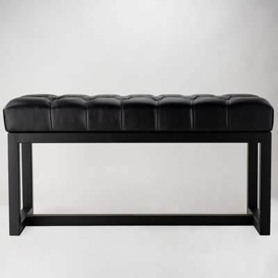 Evangelo Faux Leather Upholstered Bench