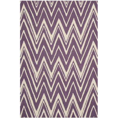 Stephen Chevron Wool Hand Woven Area Rug
