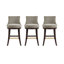 Tabouret de bar en chenille taupe Lucia-113050971-113050972-128620583