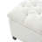 Ottoman Bench With Storage, White Boucle Surface, Rubber Wood Legs, 300 Lbs Capacity