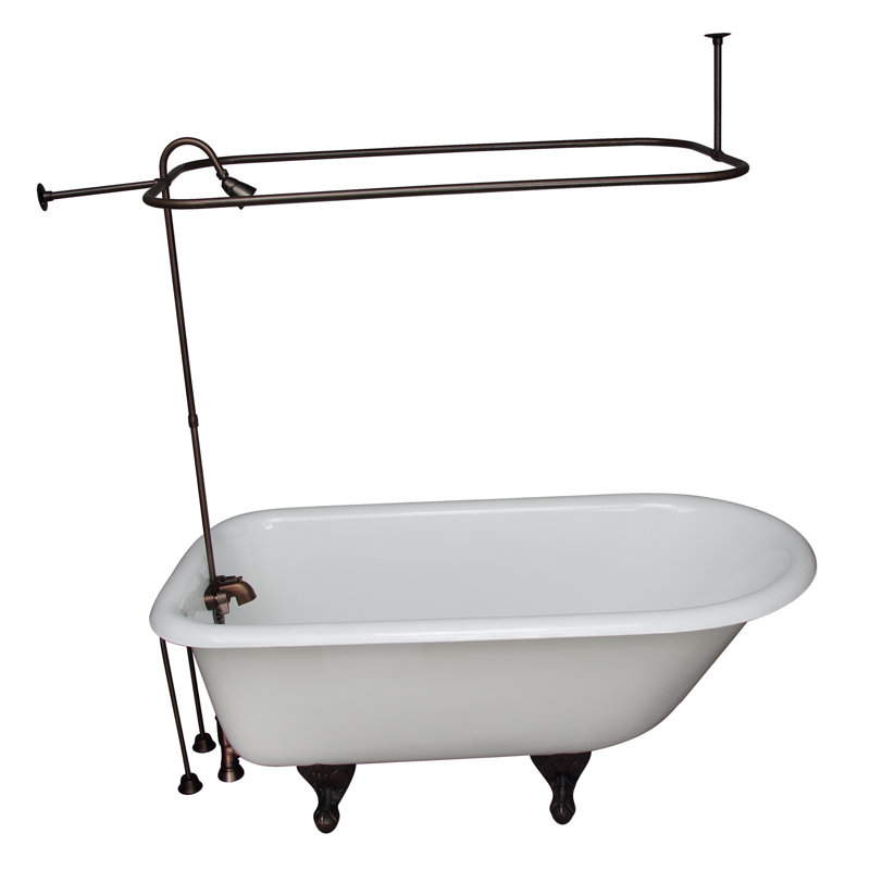 60'' x 30'' Soaking Cast Iron Bathtub, Oil Rubbed Bronzed