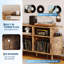 Support pour platine vinyle avec rangement pour disques, style milieu du siècle, bois anticorrosion