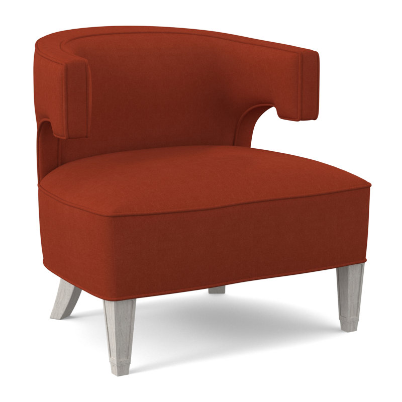 Chaise Laurel, Bisque, Mélange de polyester tangelo Margaret