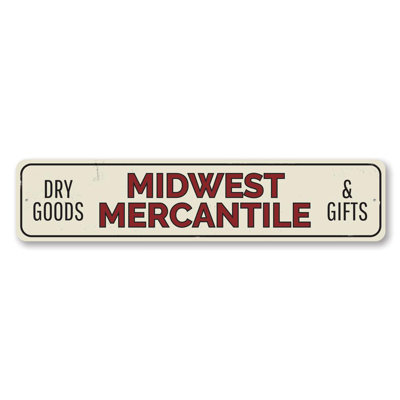 Plaque en aluminium Midwest Mercantile