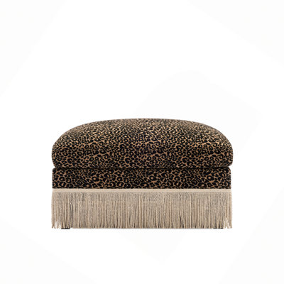 Ottoman Leopard Chenille