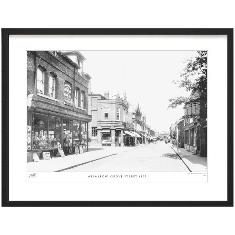 Wilmslow, Grove Street 1897 - Single Picture Frame Print, 40cm H x 50cm W x 2.3cm D