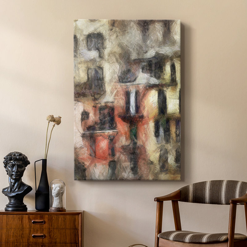 Stacked House I - Gallery Cavas, H 18 po x l 12 po
