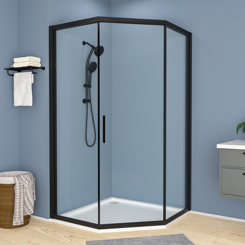 Porte de douche à cadre 42 po x 76 po Neo-Angle