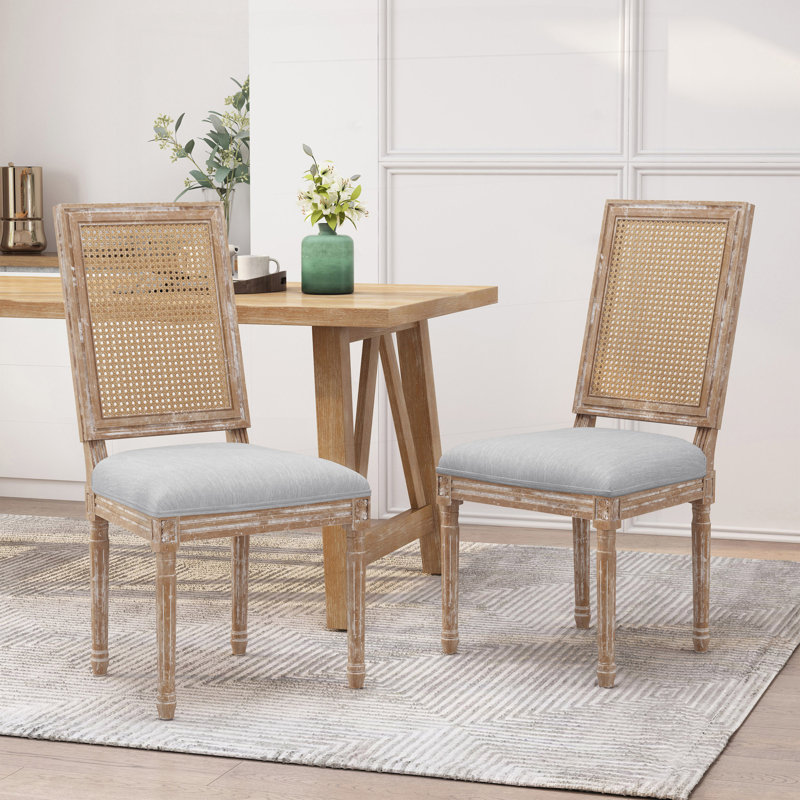 Chaise de salle à manger, Gris clair, Natural, 2