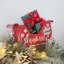 Décoration de traîneau en métal rétro, manteau de Noël rustique et centre de table pour décor de village de vacances, mariage d'hiver et décor de ferme
