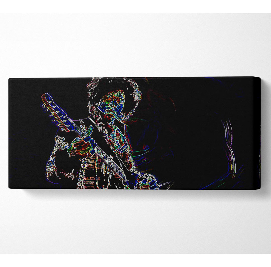 Jimi Hendrix Energy Psychedelic - Kunstdrucke auf Leinwand