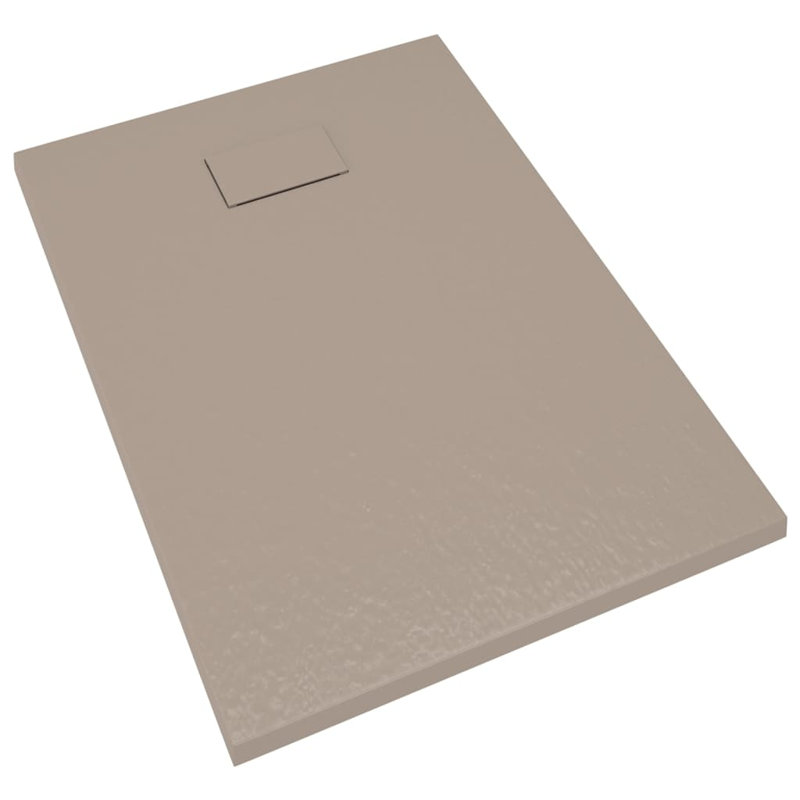 Jahnke Plastic Shower Tray, 2.6cm H x 100cm W x 70cm D, Brown