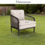 Chaise longue avec coussins Asheville