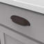 Poignée coupelle de style rustique raffiné - Poignée d'armoire de centre à centre 3 po et 3-3 / 4 po - Quincaillerie Craftsman pour tiroirs et armoires-9113094