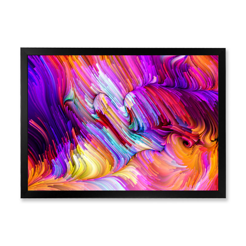 Art liquide vivant - reproduction de cadre photo sur toile, H 12 po x l 20 po x P 1 po, Cadre photo noir