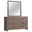 Commode 6 tiroirs avec miroir-1031974044