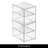 2-Drawer Stackable Organizer - Pull-Out Sliding Storage Drawers for Kitchen or Pantry - Clear