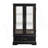 Lighted Glass Curio Cabinet With Adjustable Shelves - Elegant 2-Door Display Cabinet & Built-In Drawer, Includes Bulb-474987366