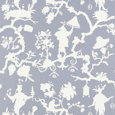 Shantung Silhouette Print Wallpaper