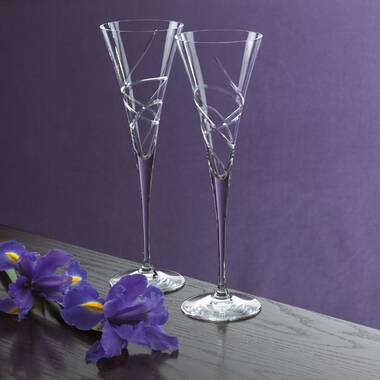 Lenox® Devotion Engraved Wedding Champagne Flute Set