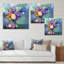 «Abstract Paintbrush Spring Flower Bouquet V», reproduction de cadre photo sur toile-1876616376-1876616382