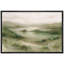 Douce colline verte surplombant un lac tranquille, reproduction d'art sur toile encadrée dans la chambre principale-1471994016-1471994017