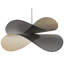 Patro 1 - Light Black/Gold Geometric Pendant