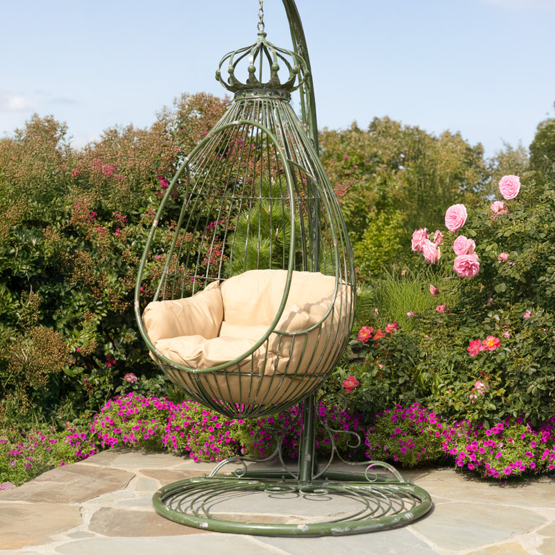 Fauteuil à œufs Almita, Vert antique