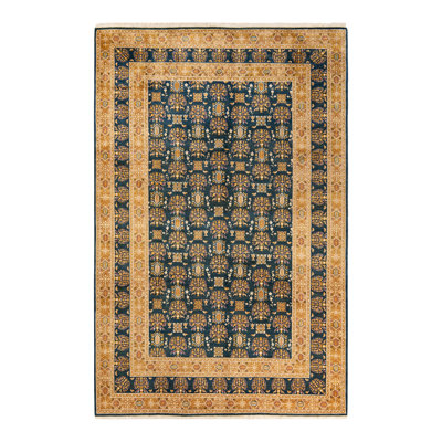Keenan One-of-a-Kind 6' 2" X 9' 6" 2000s Wool Area Rug in Green