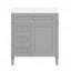 Meuble-lavabo 30 po avec lavabo supérieur, meuble-lavabo moderne avec 2 tiroirs et un tiroir basculant, meuble-lavabo simple-115688293