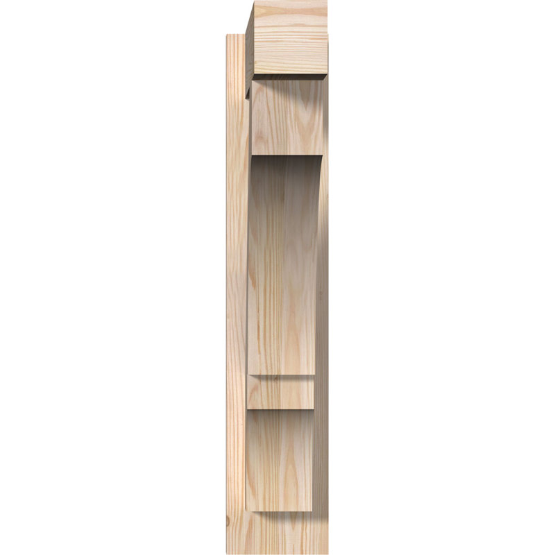 Bloc balboa rustique en bois rustique, P 20 po x H 28 po, Sapin Douglas de 8 po (sciage brut)