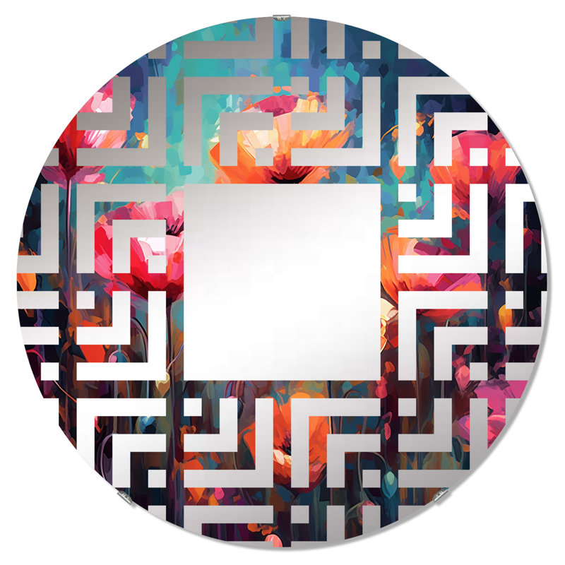 Miroir décoratif Maze, 23,6 po x 23,6 po