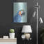  «Exotic Bird On Blue 1» par Annie Warren, art mural en métal, 16 po x 24 po-1085189623