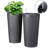 Tall Self-Watering Planters for Outdoor Plants, 24 Inch Round Planter Pots with Drainage Holes for Indoor Outdoor Garden & Patio-1218826378