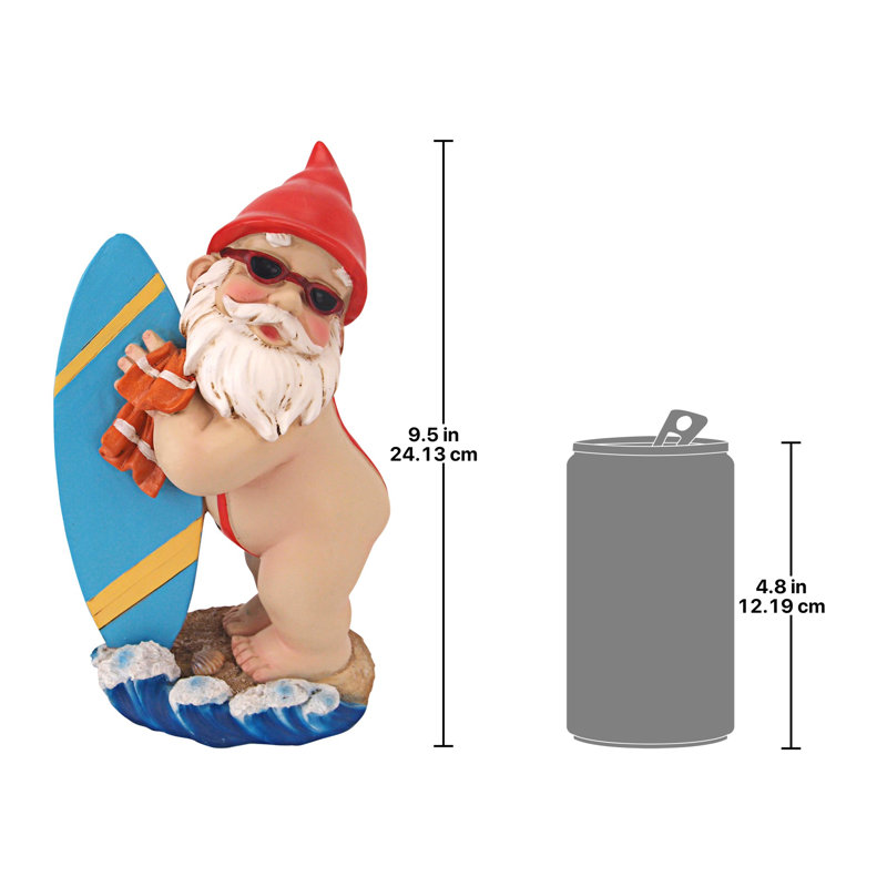 Statue de gnome Shredder Surfer Dude