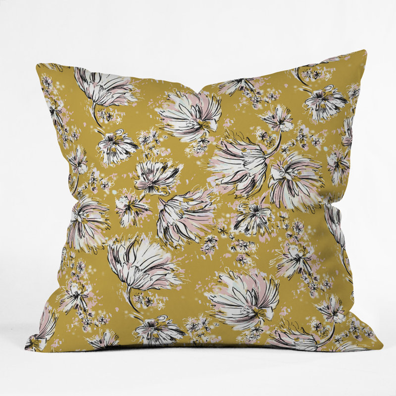 Pattern State Floral Meadow Throw Pillow, 16" x 16"